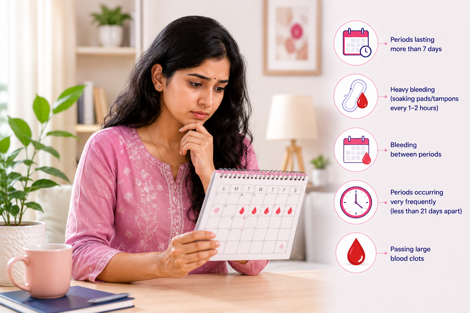 Unusual vaginal discharge as early cervical cancer symptom