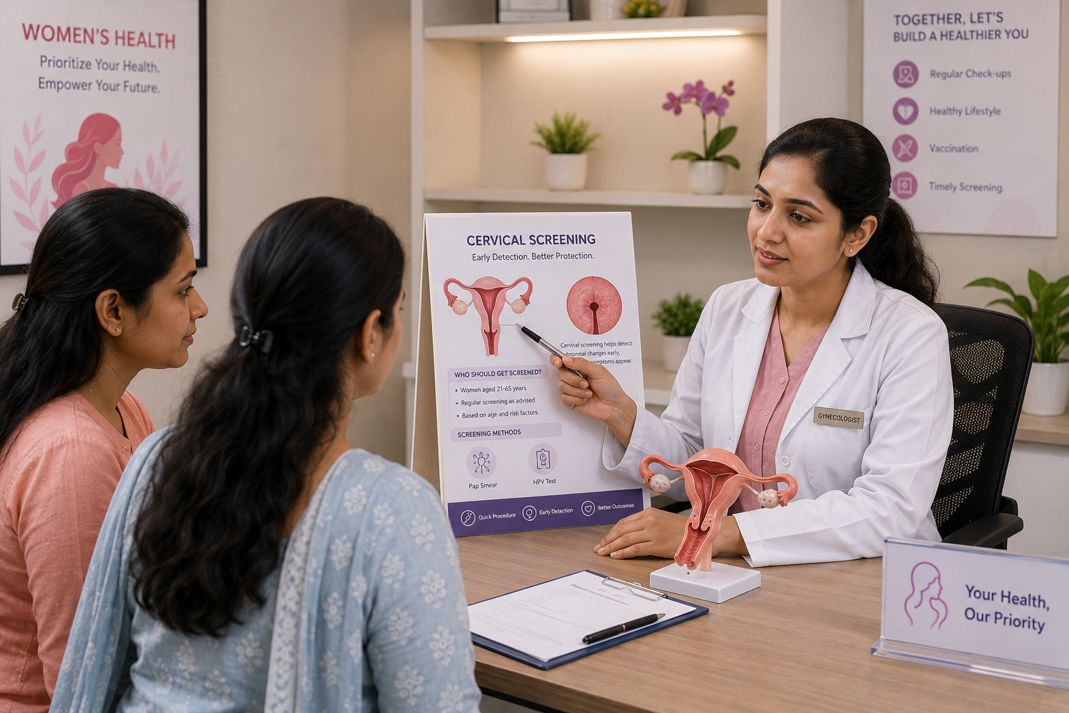 Who is at higher risk of cervical cancer