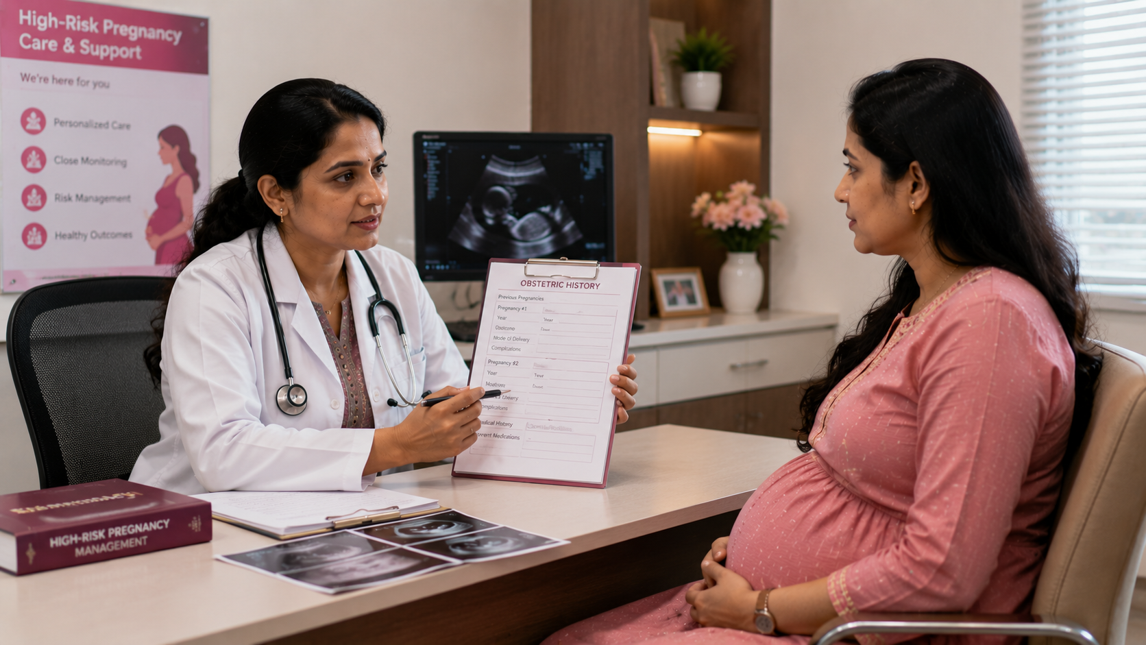 Previous pregnancy complications specialist care