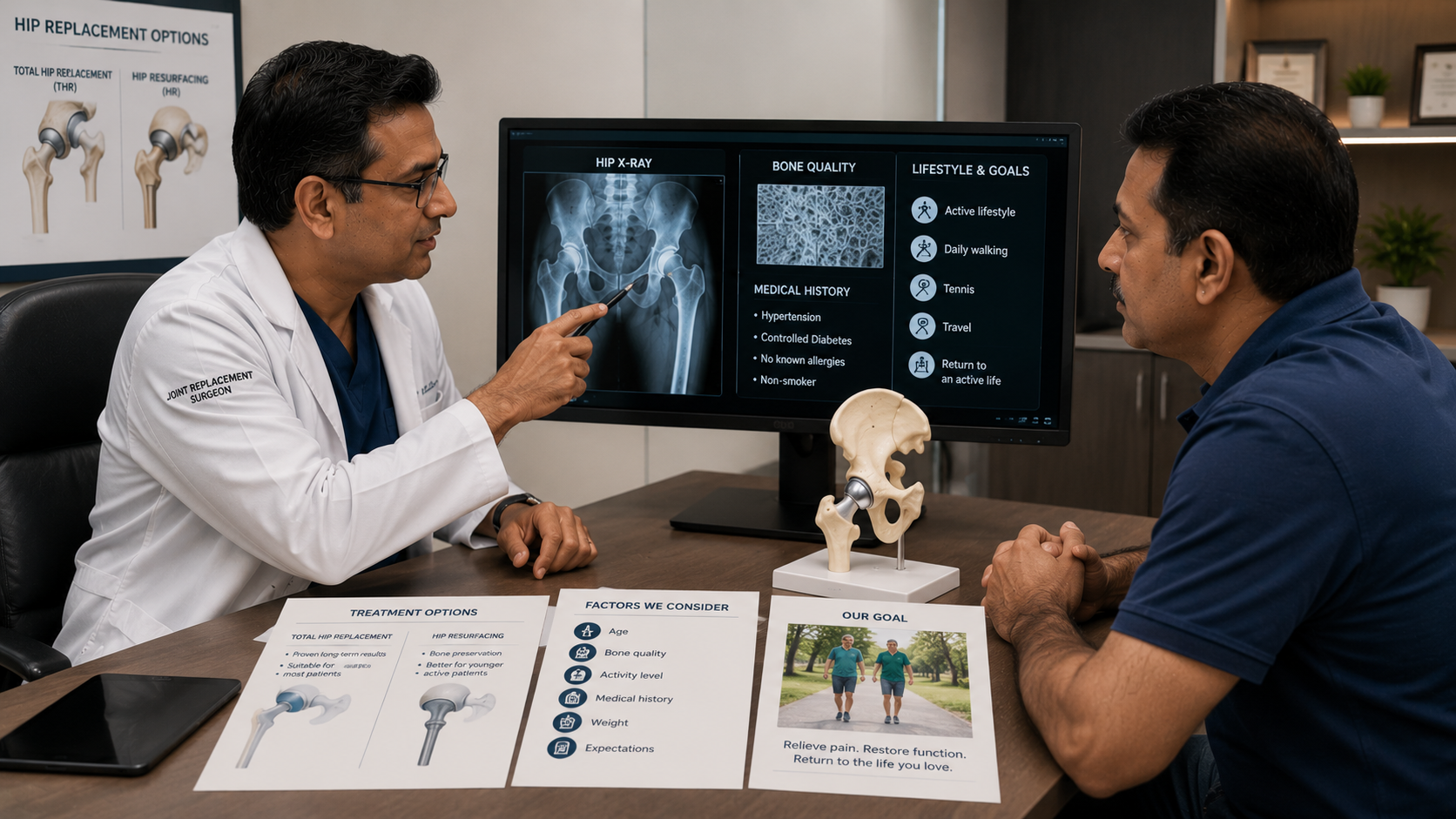 Who should avoid metal-on-metal hip resurfacing